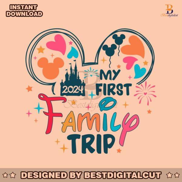 my-first-family-trip-2024-disney-castle-svg