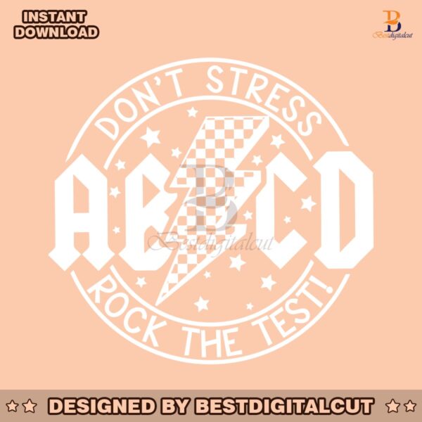 abcd-dont-stress-rock-the-test-lightning-bolt-svg