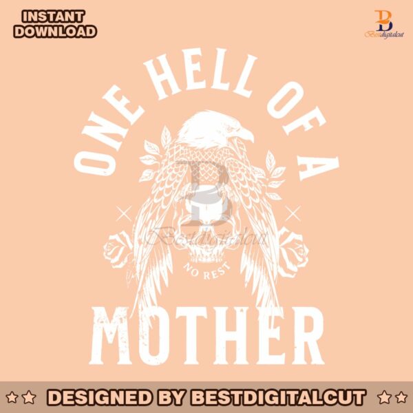 retro-one-hell-of-a-mother-skull-svg
