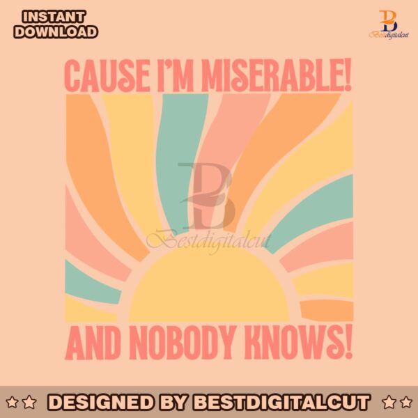 cause-im-miserable-and-nobody-knows-ttpd-album-svg