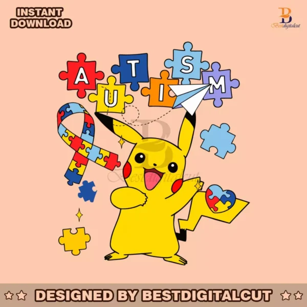 pikachu-autism-ribbon-puzzle-pieces-svg