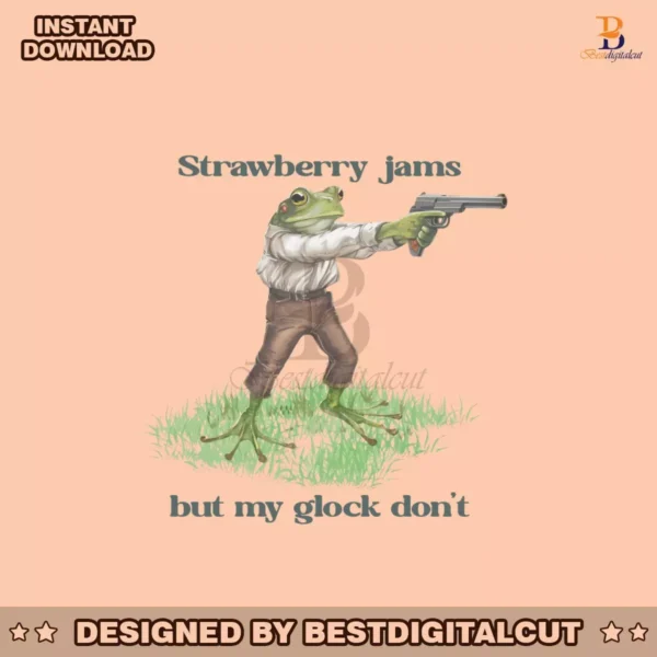 frog-strawberry-jams-but-my-glock-png