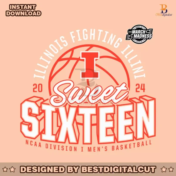 illinois-fighting-illini-sweet-sixteen-2024-ncaa-svg