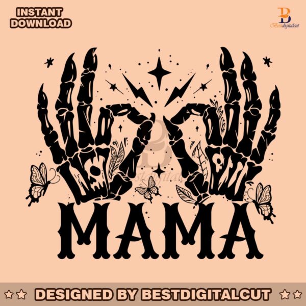 retro-mama-skeleton-hand-butterfly-png