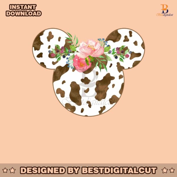 disney-mouse-head-floral-mickey-png