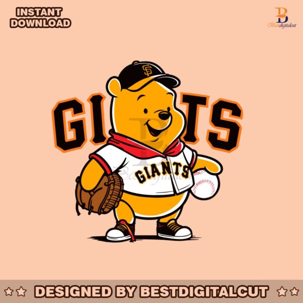 winnie-the-pooh-san-francisco-giants-baseball-svg