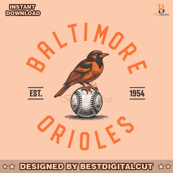 vintage-baltimore-orioles-est-1954-svg