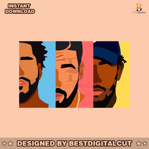 drake-j-cole-kendrick-lamar-rapper-svg