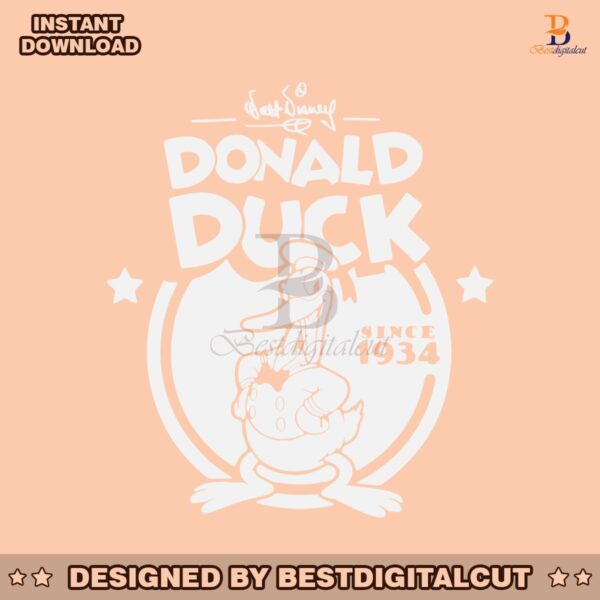 walt-disney-donald-duck-90th-svg