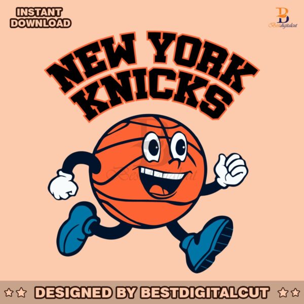 new-york-knicks-basketball-running-svg