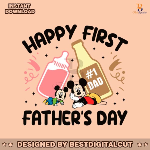 happy-first-fathers-day-mickey-and-baby-svg