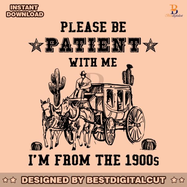 please-be-patient-with-me-horse-wagon-svg
