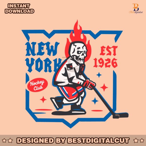 new-york-rangers-skull-hockey-club-svg