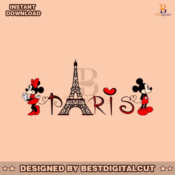 disneyland-paris-mickey-minnie-couple-svg