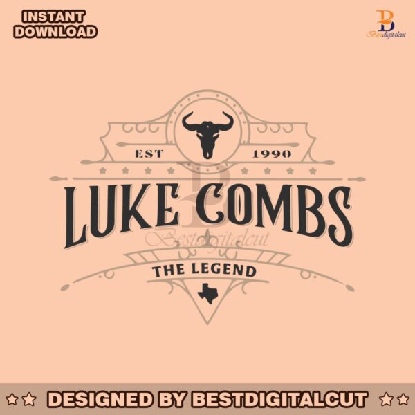 luke-combs-the-legend-est-1990-svg