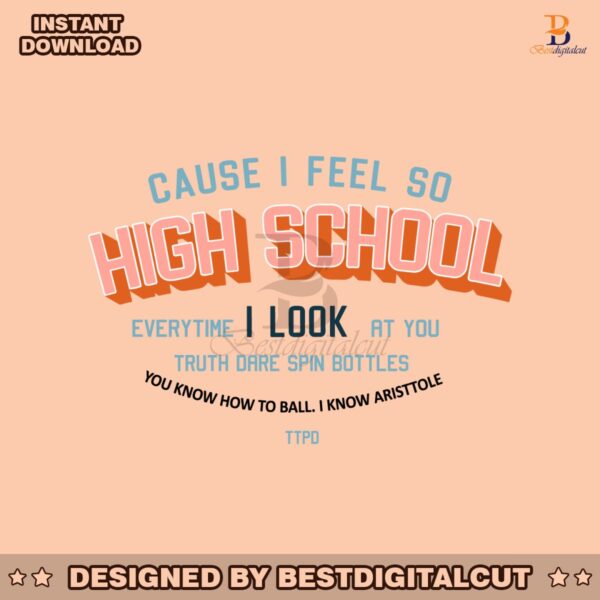 cause-i-feel-so-high-school-ttpd-album-svg