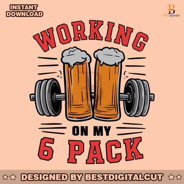 working-on-my-6-pack-beer-dad-svg