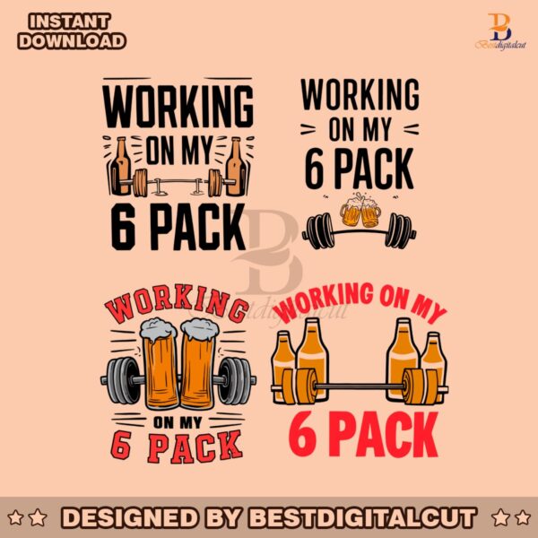 working-on-my-6-pack-svg-bundle