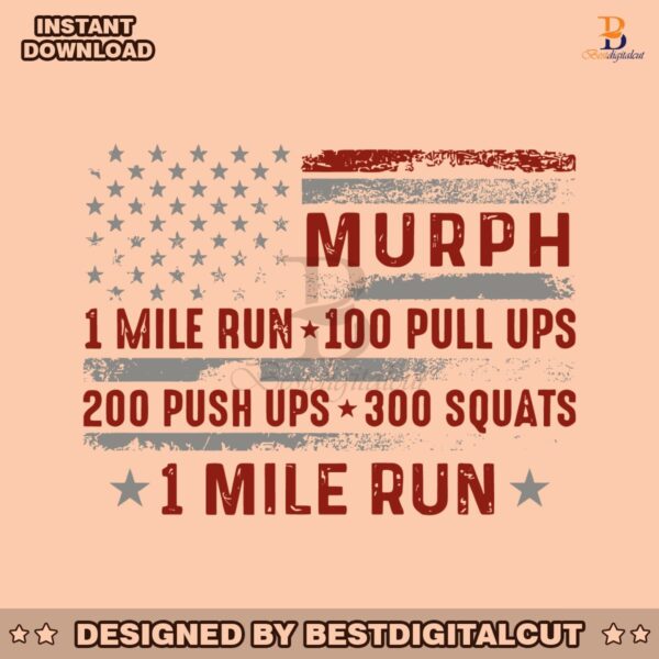 murph-memorial-day-1-mile-run-usa-flag-svg