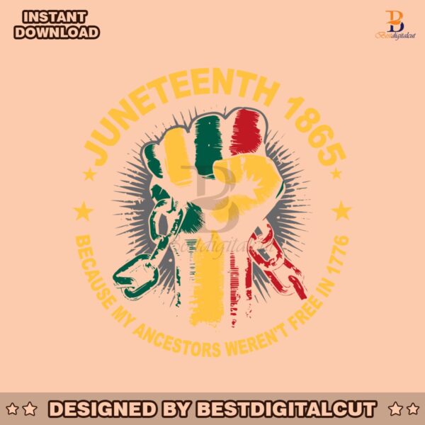 juneteenth-1865-because-my-ancestors-werent-free-in-1776-svg