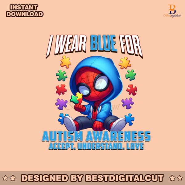 i-wear-blue-for-autism-awareness-spiderman-png