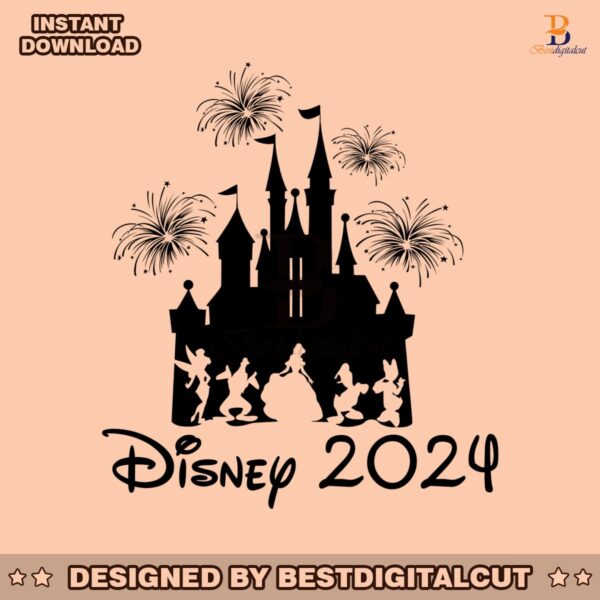 family-trip-disney-2024-castle-png