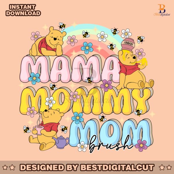 mama-mommy-mom-brush-winnie-the-pooh-png