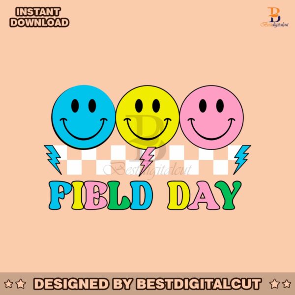 checkered-field-day-smiley-face-funny-student-svg