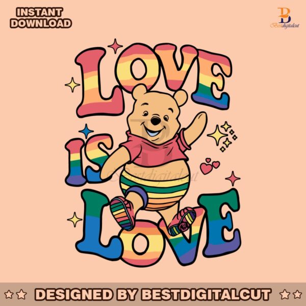 winnie-the-pooh-love-is-love-pride-month-svg