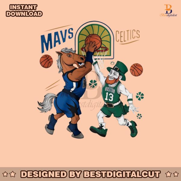 mavericks-vs-celtics-match-up-nba-final-mascot-svg