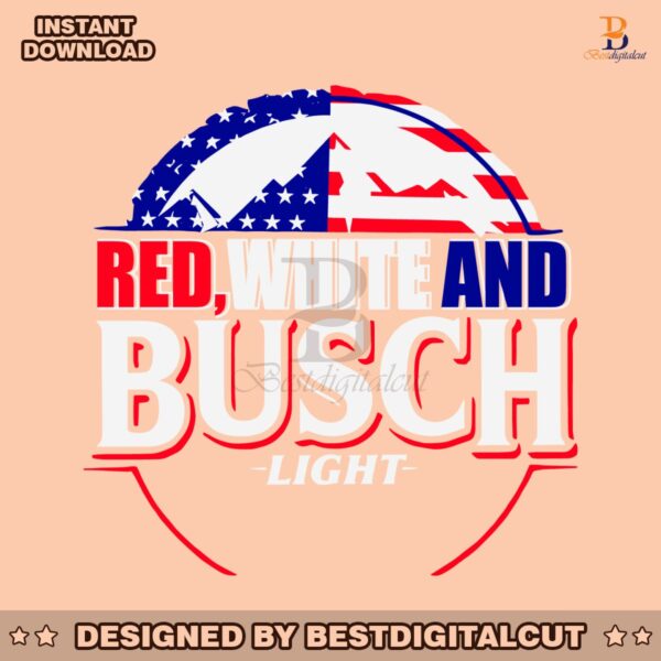 red-white-and-busch-light-american-flag-svg