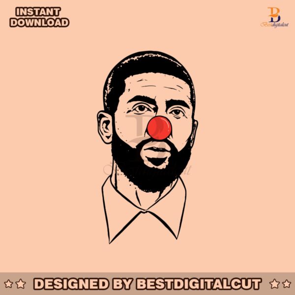 funny-kyrie-irving-clown-basketball-player-svg