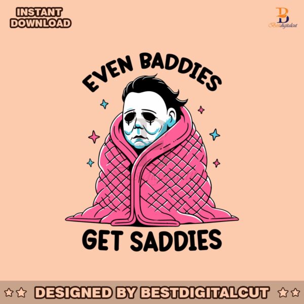 even-baddies-get-saddies-funny-horror-meme-svg