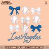 los-angeles-baseball-ribbon-bow-png