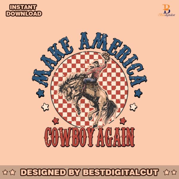 checkered-make-america-cowboy-again-png