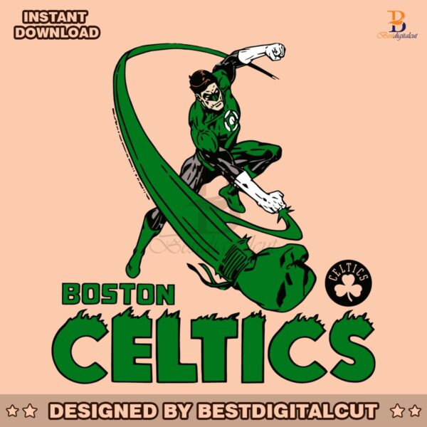 the-green-lantern-boston-celtics-comics-svg