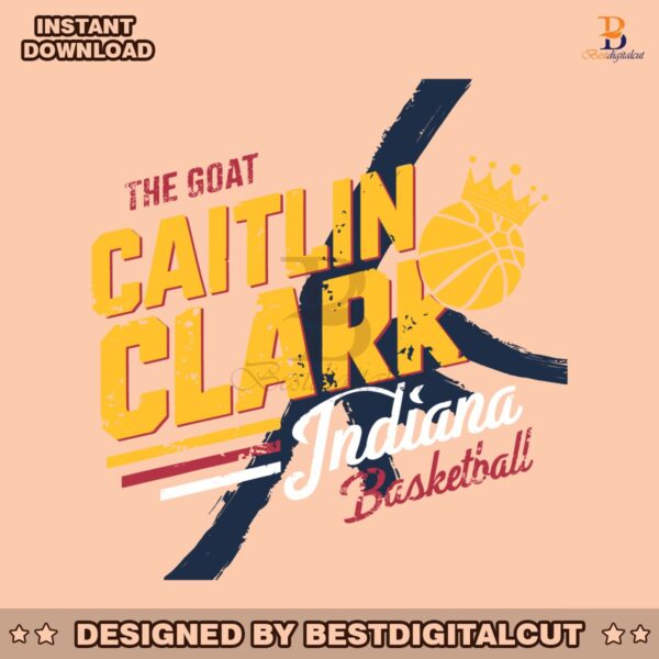 the-goat-caitlin-clark-indiana-basketball-crown-svg