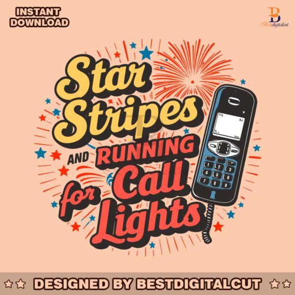 stars-stripes-and-running-for-call-lights-svg