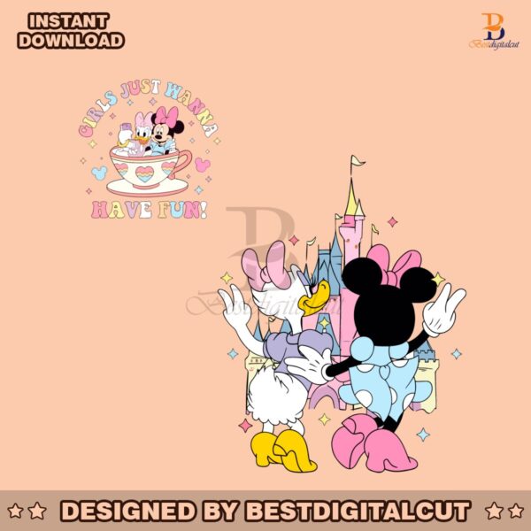 girls-just-wanna-have-fun-disney-minnie-daisy-svg