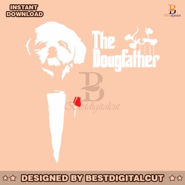 the-dougfather-funny-dog-dad-silhouette-svg
