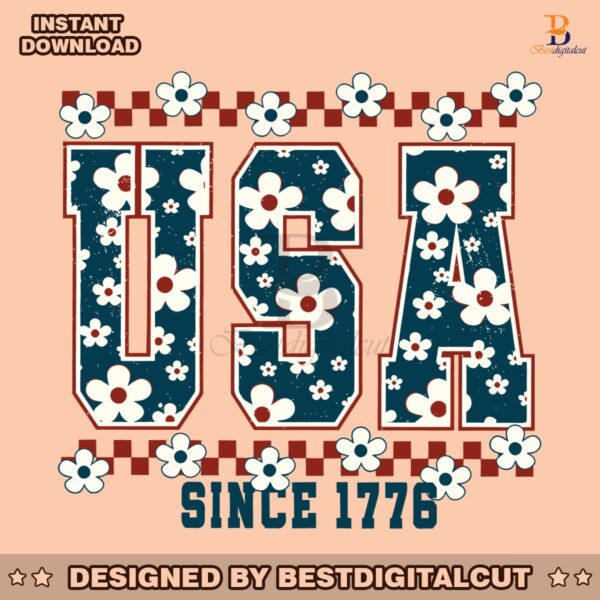 floral-daisy-usa-since-1776-svg