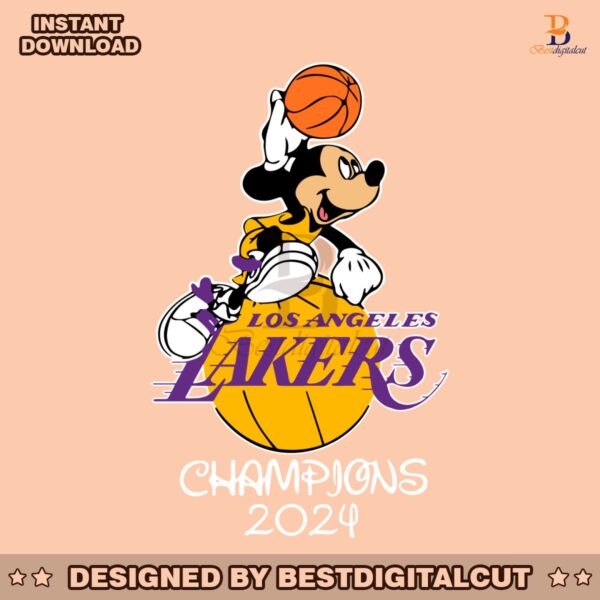 mickey-mouse-los-angeles-lakers-champions-2024-svg