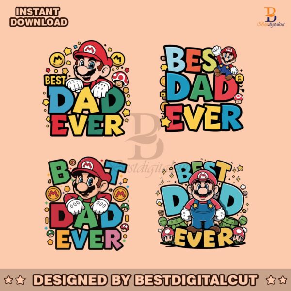 best-dad-ever-super-mario-svg-bundle