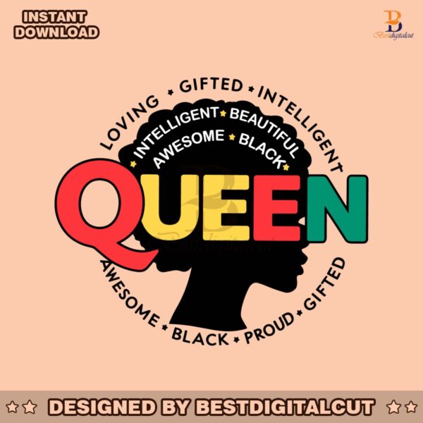 queen-awesome-beautiful-happy-juneteenth-svg