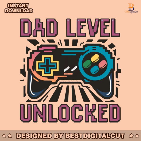 dad-level-unlocked-gaming-controller-svg