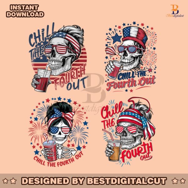 4th-of-july-chill-the-fourth-out-png-bundle
