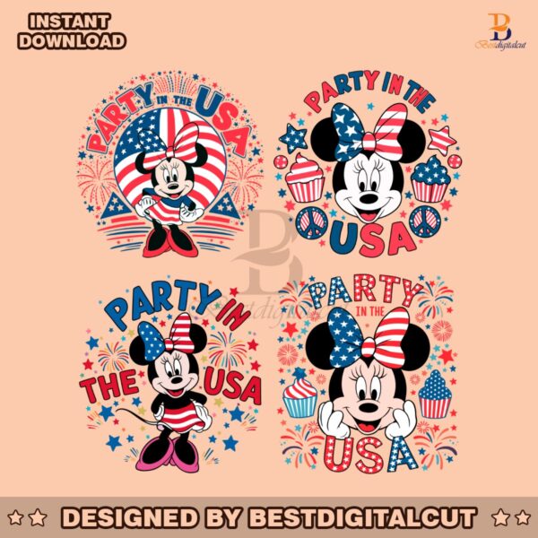 party-in-the-usa-minnie-mouse-svg-bundle