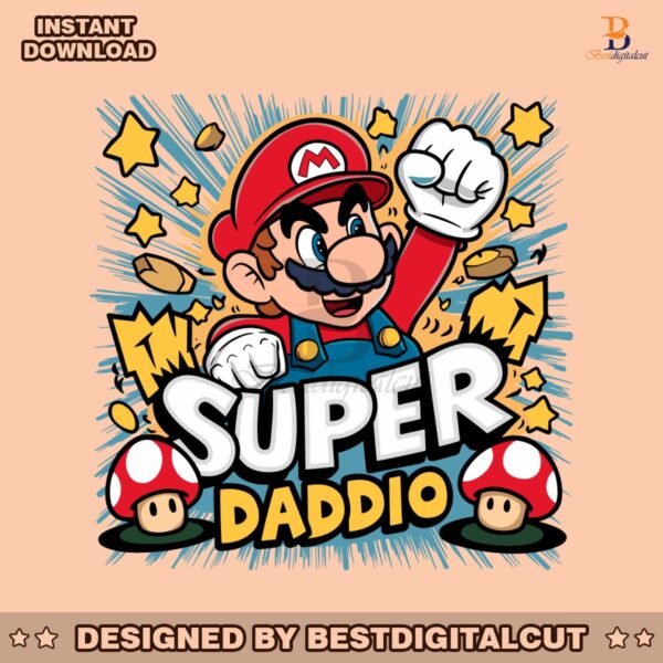 super-daddio-best-dad-cartoon-svg