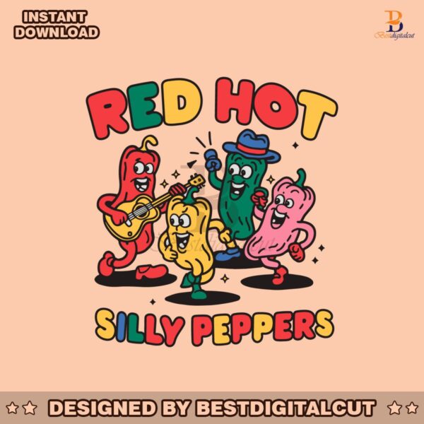red-hot-silly-peppers-dancing-rock-music-svg