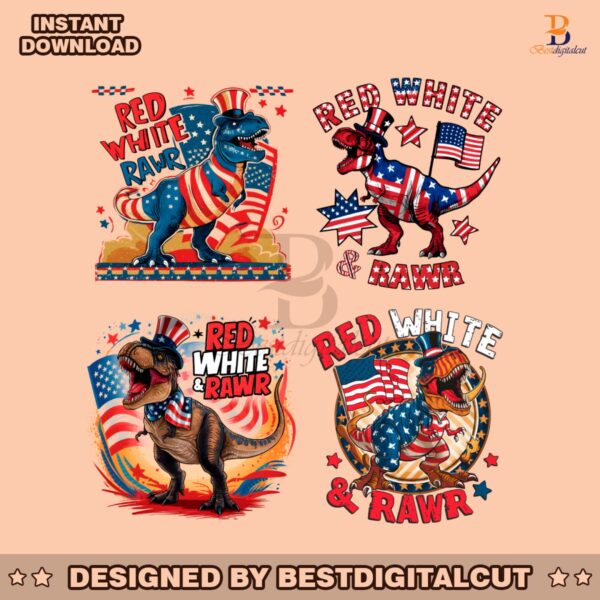 red-white-and-rawr-4th-of-july-png-bundle